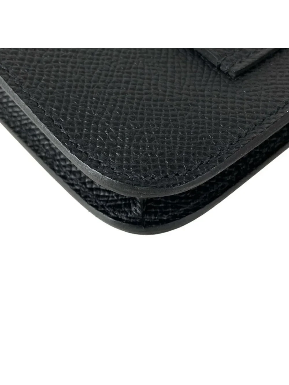 Hermes Wallet Constance Slim Black Gold
